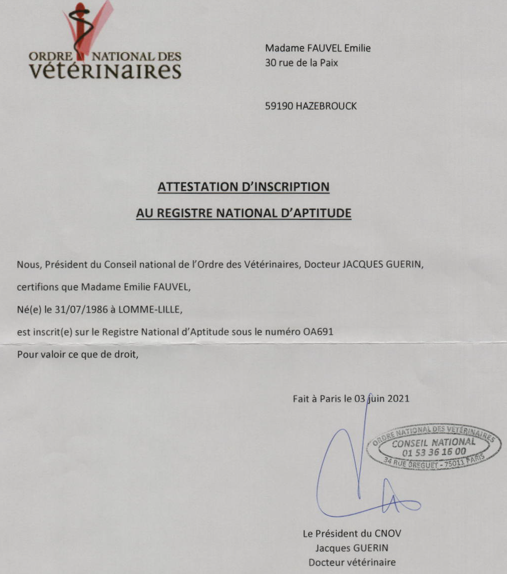 Attestation d inscription rna cnov